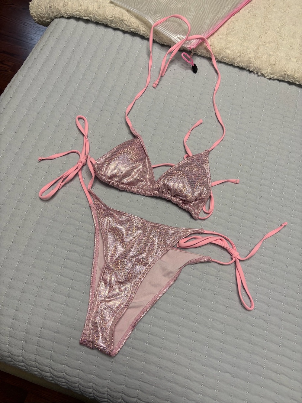 Pink Two-Piece Bathing Suit
